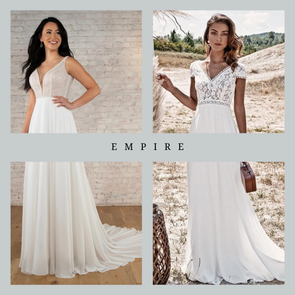 Empire bruidsjurken-trouwjurken in bruidsstudio Nieuwegein